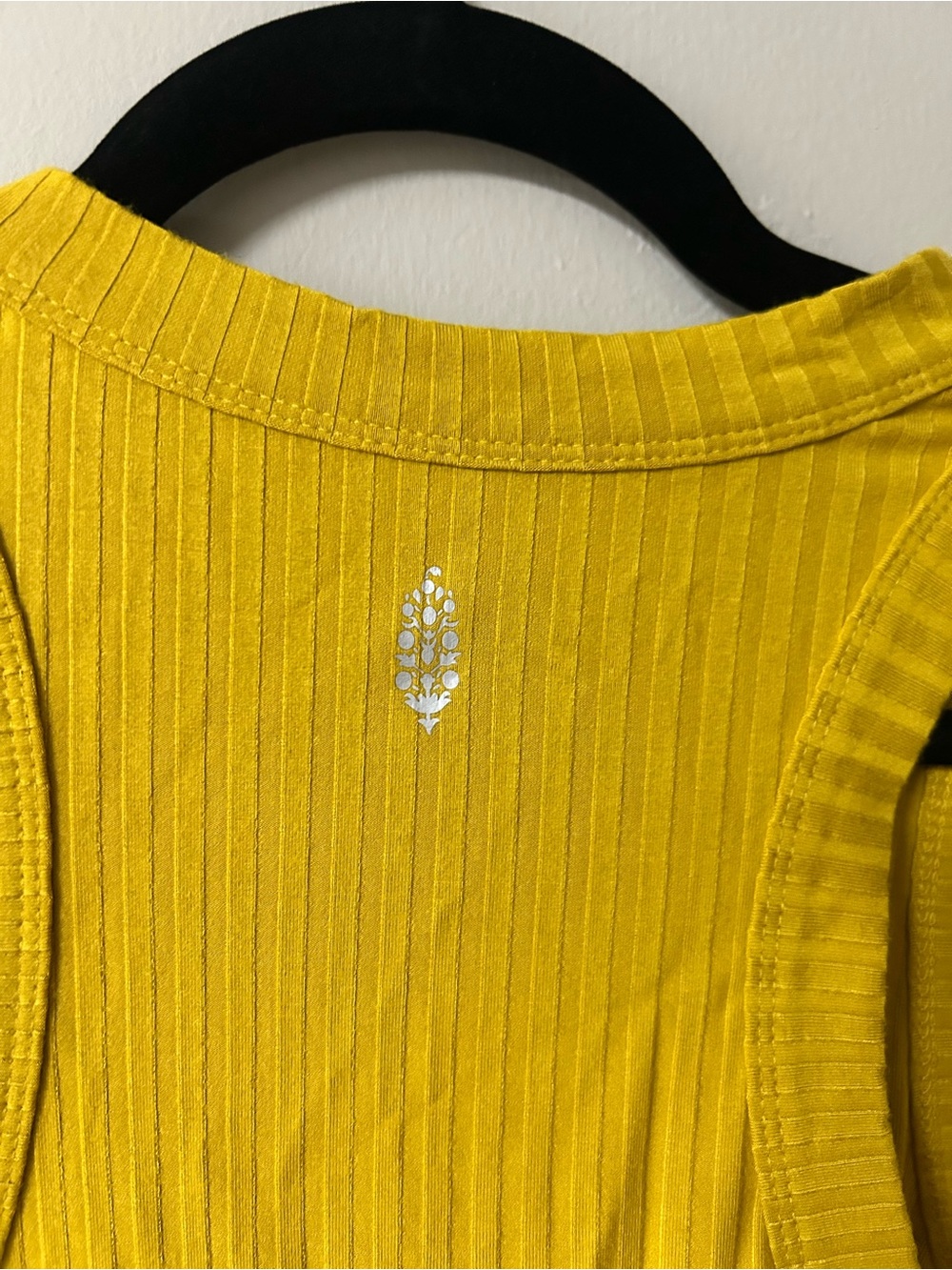 Free People Blissed Tank in Mustard Yellow - Picture 3 of 6